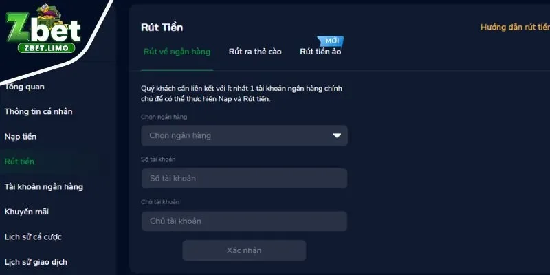 Nguyên nhân không thể thực hiện rút lợi nhuận từ nhà cái